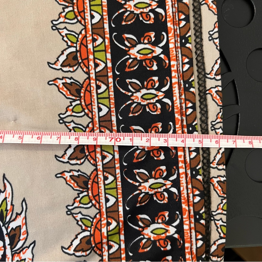 Boho Earthy Design Tan Tunic Size S/M - Picture 7 of 7